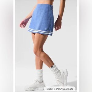 ALO Tennis Crystal Blue Skirt